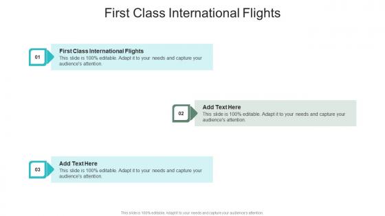 First Class International Flights In Powerpoint And Google Slides Cpb