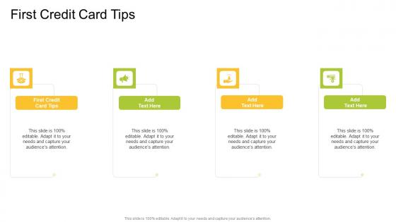 First Credit Card Tips In Powerpoint And Google Slides Cpb