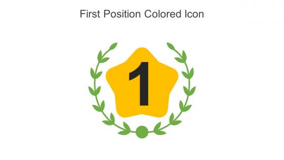 First Position Colored Icon In Powerpoint Pptx Png And Editable Eps Format