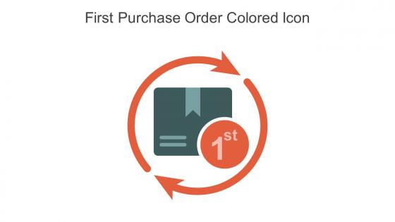 First Purchase Order Colored Icon In Powerpoint Pptx Png And Editable Eps Format