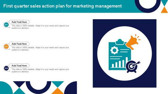 First Quarter Sales Action Plan For Marketing Management
