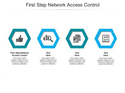 First step network access control ppt powerpoint presentation visual aids background cpb