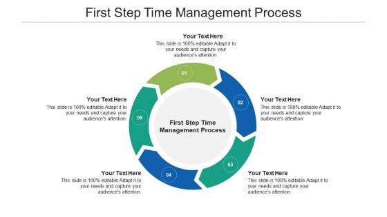 First step time management process ppt powerpoint presentation infographic template pictures cpb
