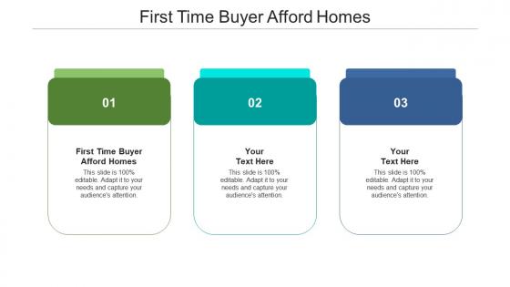 First time buyer afford homes ppt powerpoint presentation ideas slideshow cpb