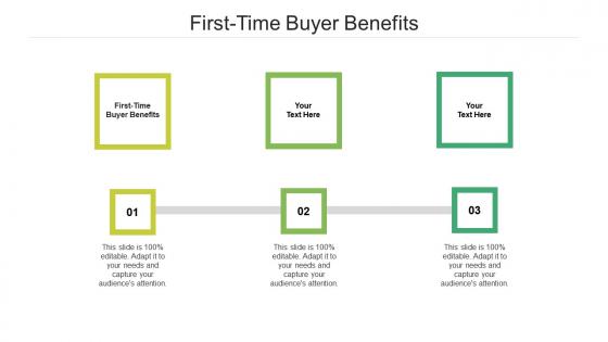 First time buyer benefits ppt powerpoint presentation infographic template cpb