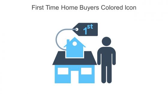 First Time Home Buyers Colored Icon In Powerpoint Pptx Png And Editable Eps Format