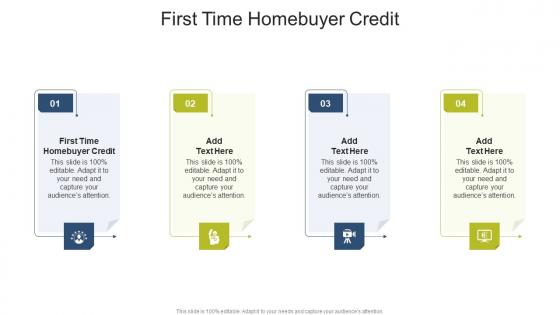 First Time Homebuyer Credit In Powerpoint And Google Slides Cpb