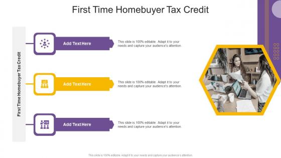 First Time Homebuyer Tax Credit In Powerpoint And Google Slides Cpb