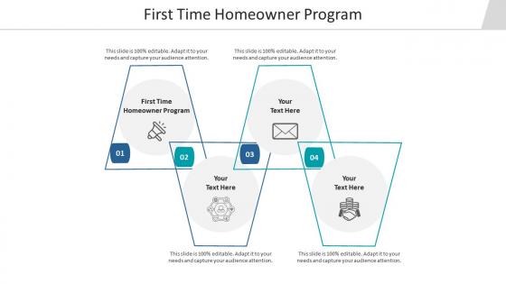 First time homeowner program ppt powerpoint presentation slides guidelines cpb
