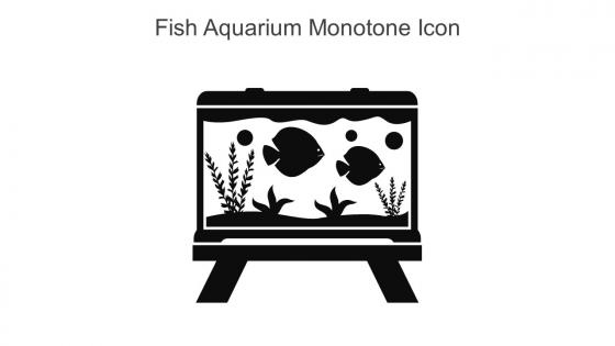 Fish Aquarium Monotone Icon In Powerpoint Pptx Png And Editable Eps Format