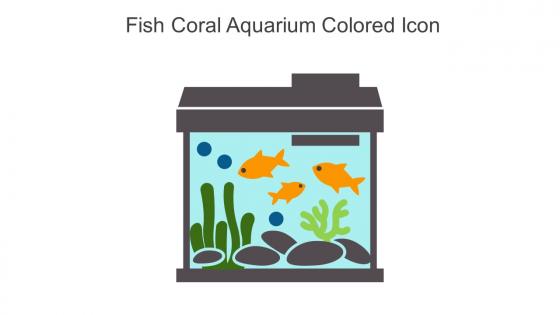 Fish Coral Aquarium Colored Icon In Powerpoint Pptx Png And Editable Eps Format