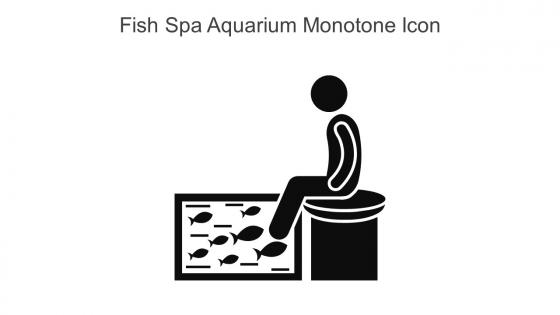 Fish Spa Aquarium Monotone Icon In Powerpoint Pptx Png And Editable Eps Format