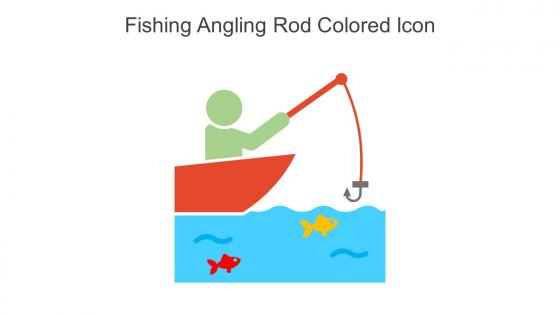 Fishing Angling Rod Colored Icon In Powerpoint Pptx Png And Editable Eps Format