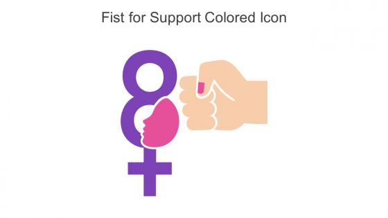Fist For Support Colored Icon In Powerpoint Pptx Png And Editable Eps Format