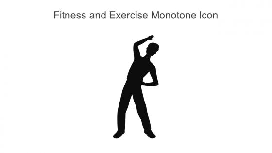 Fitness And Exercise Monotone Icon In Powerpoint Pptx Png And Editable Eps Format