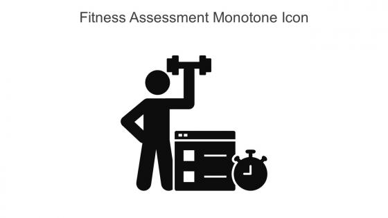 Fitness Assessment Monotone Icon In Powerpoint Pptx Png And Editable Eps Format