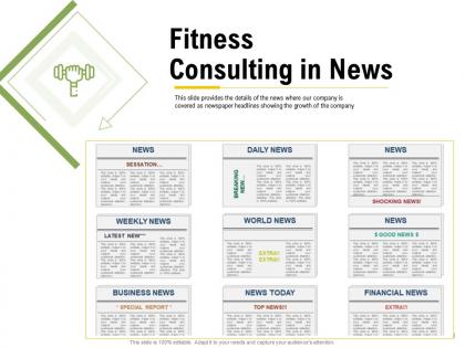 Fitness consulting in news growth ppt powerpoint presentation tips