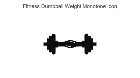 Fitness Dumbbell Weight Monotone Icon In Powerpoint Pptx Png And Editable Eps Format