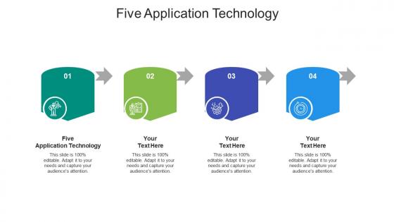 Five application technology ppt powerpoint presentation ideas objects cpb