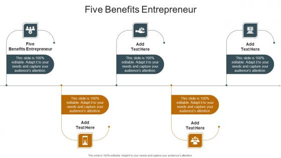 Five Benefits Entrepreneur In Powerpoint And Google Slides Cpb