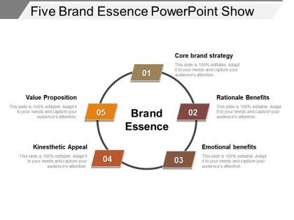Five brand essence powerpoint show
