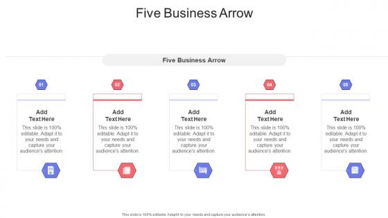 Five Business Arrow In Powerpoint And Google Slides Cpb