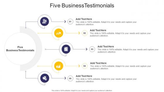 Five BusinessTestimonials In Powerpoint And Google Slides Cpb