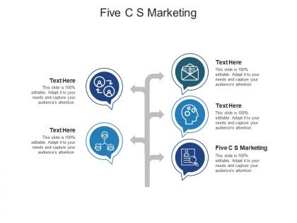 Five c s marketing ppt powerpoint presentation summary layout cpb
