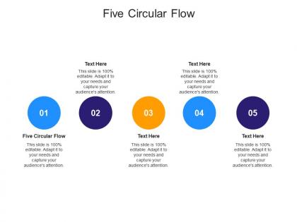 Five circular flow ppt powerpoint presentation gallery design inspiration cpb