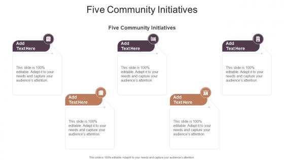 Five Community Initiatives In Powerpoint And Google Slides Cpb