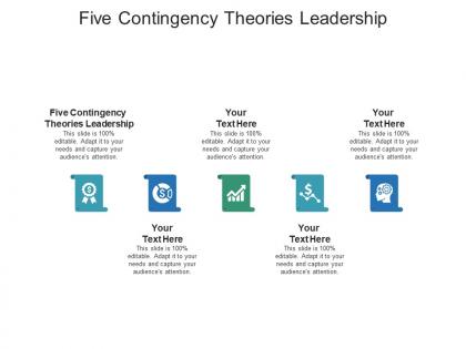 Five contingency theories leadership ppt powerpoint presentation slides templates cpb