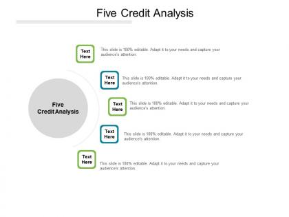 Five credit analysis ppt powerpoint presentation professional show cpb