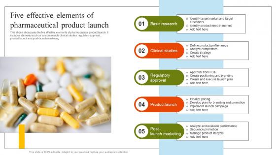 Five Effective Elements Of Pharmaceutical Marketing Strategies Implementation MKT SS