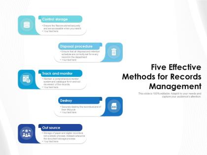 Five effective methods for records management