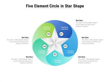 Five element circle in star shape