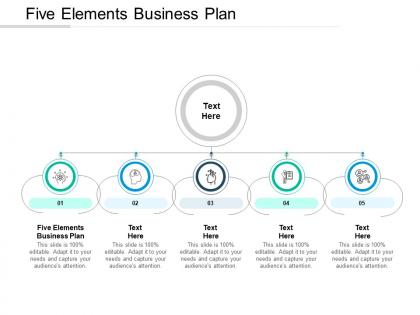 Five elements business plan ppt powerpoint presentation styles design ideas cpb