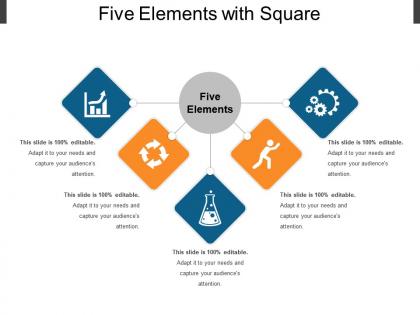Five elements with square