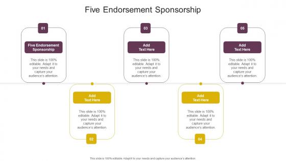Five Endorsement Sponsorship In Powerpoint And Google Slides Cpb