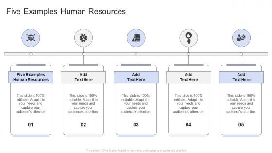 Five Examples Human Resources In Powerpoint And Google Slides Cpb