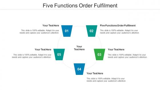 Five Functions Order Fulfilment Ppt Powerpoint Presentation Icon Design Ideas Cpb