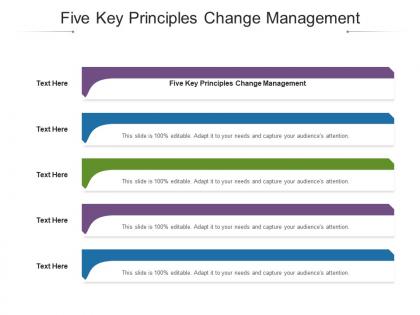 Five key principles change management ppt powerpoint presentation ideas styles cpb