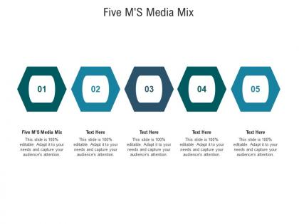 Five m s media mix ppt powerpoint presentation layouts layout ideas cpb