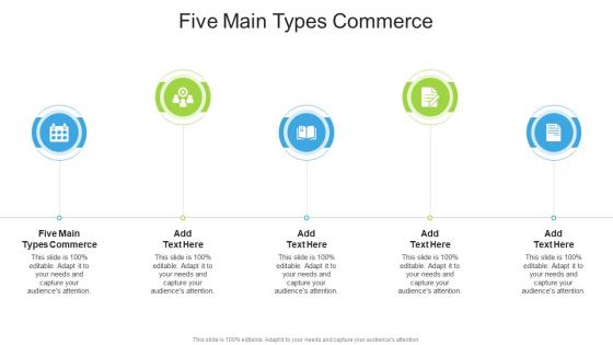 Five Main Types Commerce In Powerpoint And Google Slides Cpb