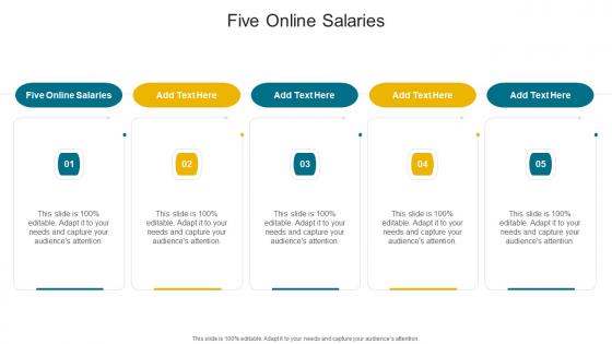 Five Online Salaries In Powerpoint And Google Slides Cpb