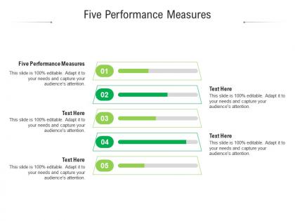Five performance measures ppt powerpoint presentation model introduction cpb