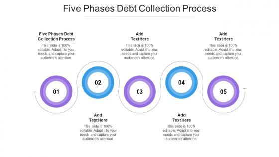 Five Phases Debt Collection Process Ppt Powerpoint Presentation Inspiration Cpb