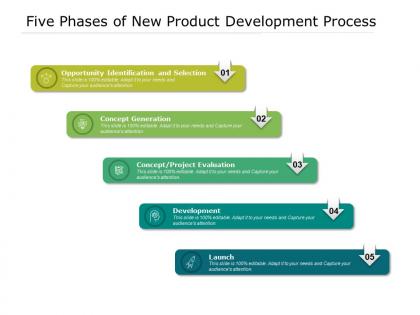 Five phases of new product development process