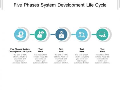 Five phases system development life cycle ppt powerpoint presentation icon design ideas cpb