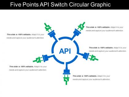 Five points api switch circular graphic