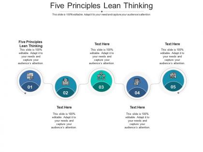 Five principles lean thinking ppt powerpoint presentation model guidelines cpb